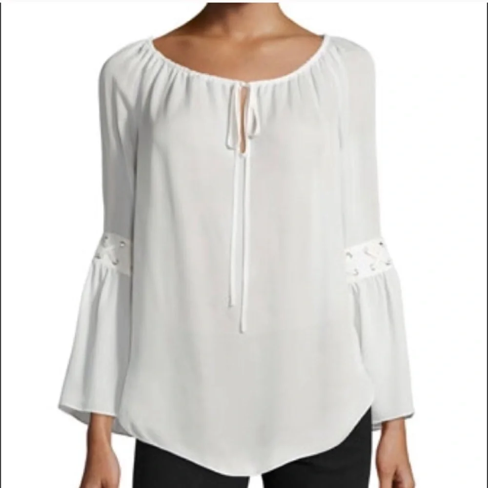 • Haute Hippie • The Stevie Bell Sleeve Blouse S